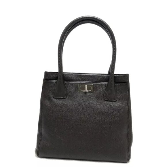 CHANEL Executive 2.55 bag vertical Tote Bag Leather Brown/SilverHardware - Picture 1 of 7